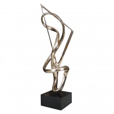 Abstract brass modernist sculpture 